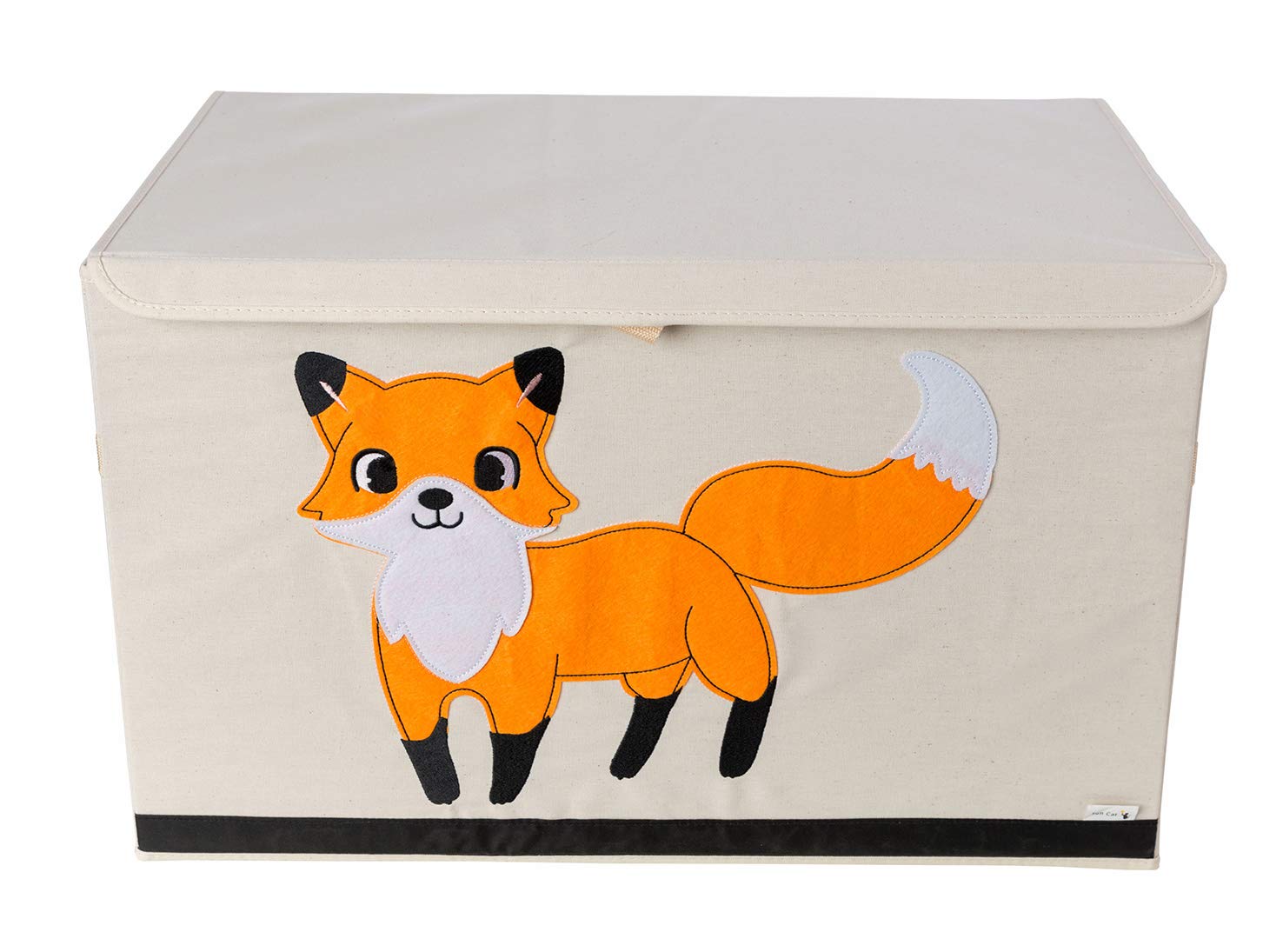 Storage Chest/Box/Organiser - Fox Design - Durable Reinforced Canvas Fabric - 61x38x37cm - Large Storage Capacity - The Perfect Animal Storage Chest for Kids by Sun Cat
