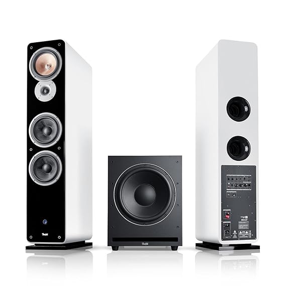 Teufel Ultima 40 Aktiv Club Edition (2017) Weiß Stand-Lautsprecher Sound Bassreflex 3-Wege FLAC HiFi Hochtöner Lautsprecher H