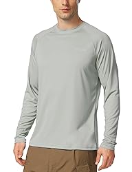 baleaf Men's Rash Guard Shirts Fishing Long Sleeve