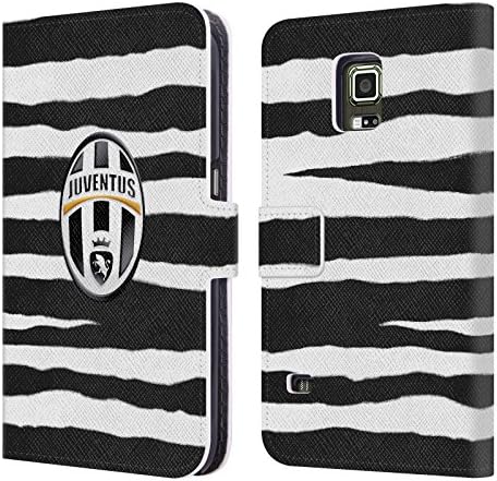 Official Juventus Football Club Zebra Stripes Grafica Leather Book Wallet Case Cover For Samsung Galaxy S5 Active