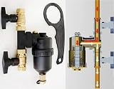 Teams Magnetic Boiler Filter 22mm Inline Central Heating + Inhibitor view 2