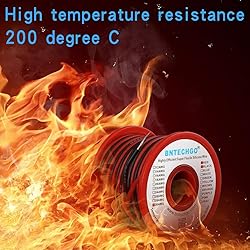 BNTECHGO 30 Gauge Silicone Wire Spool Red and Black