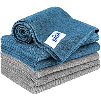 MR.SIGA Microfiber Cleaning Cloth, Pack of 6, Size: 13.8