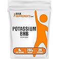 BulkSupplements.com Potassium BHB Powder - Beta-HydroxyButyrate Powder, BHB Supplement - Unflavored & Gluten Free, 9g per Serving, 250g (8.8 oz) (Pack of 1)