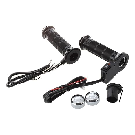 SODIAL(R) Universal Motorrad Griffheizung Heizgriff-Set Griffe Heated Grip Lenker Roller