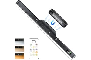 WILLED 5W Mirror Lights with Remote Control,3 Colors Adjustable Makeup Light with 120 LED,2500mAh Rechargeable Under Cabinet Lighting Wireless,Magnetic Stick on Touch Light for Closet,Bunk Bed