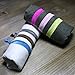 Elastic Hair Ties, No Crease Ouchless Ribbon Ponytail Holders, Bows Rubber Yoga Twist Hair Bands Accessories, Hand Knotted Fold Over Solid Colors (Multi-colored 200Pcs)