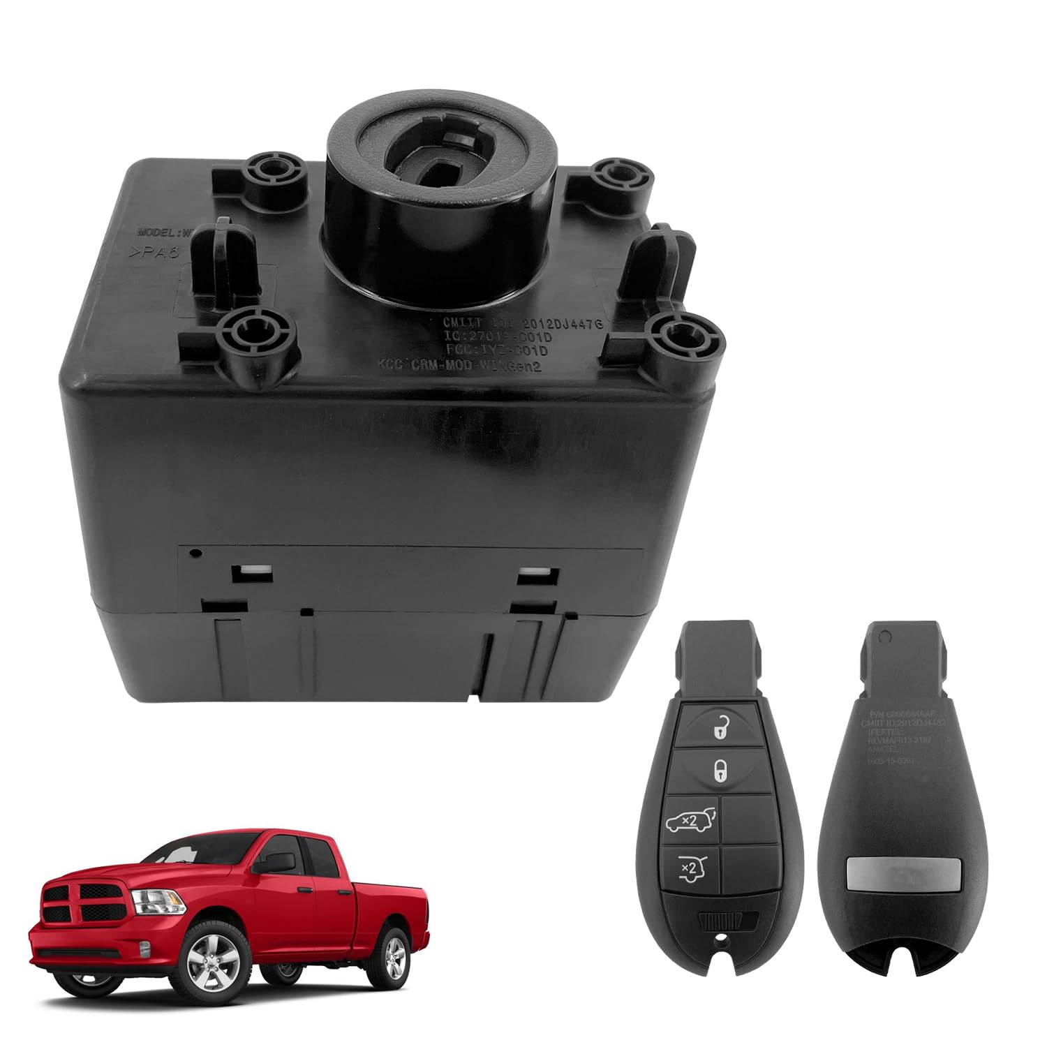 Photo 1 of LoftMarte 68210150AB CBTTP577AB Ignition Switch Module w/Keys Kit Fits for Dodge Challenger/Magnum/Charger/Ram 1500 2500 3500 for JEE-p Grand Cherokee/Commander for Chrysle-r 300 2008-2010