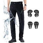 CTBQiTom Motorcycle Pants Water Resistant Breathable Motocross Dirt Bike Dual Sport CE Armored Riding