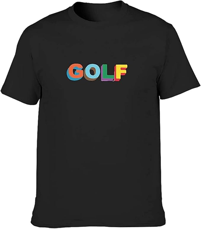KAIGT520 Men's Golf Colored Cotton T-Shirts - Golf Enthusiasts Loose Short Sleeve Shirt: Amazon 