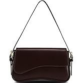 Shoulder Bag for Women Trendy Purse PU Leather Hobo Handbags Clutch Saddle Bag with 2 Removable Stra