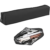Suafrnut Professional Hot Hair Tools Organizer Bag Portable Travel Heat Resistant Storage Case Pouch for Curling Irons, Flat Irons, Hair Straightener and Styling Tools(17.7" x 3.2"x 3.2")