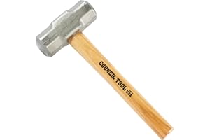 COUNCIL TOOL Sledge Hammer - 10 lb. Double Face Hall Sledge with 16" Wooden handle & Forged Steel Head - PR100016