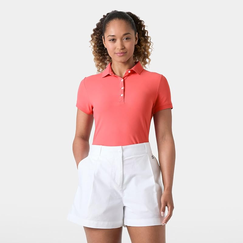 Damen W Crewline Polo, Sonnenuntergang Rosa, XS