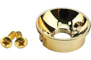 OVSAL Electric Guitar Jack Plate Zinc ALloyd Metric Thread Input Jackplate Electrosocket Output Jack Plate Compatible with Fe
