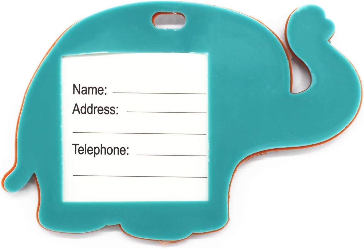MIAO JIN 6 Pcs Elephant Luggage Tags Suitcase Luggage Tags Boarding Pass Luggage Tags: Sports & Outdoors