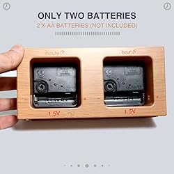 MENG ZHI AO Desktop Big Eyes Clock Rotating Eyes