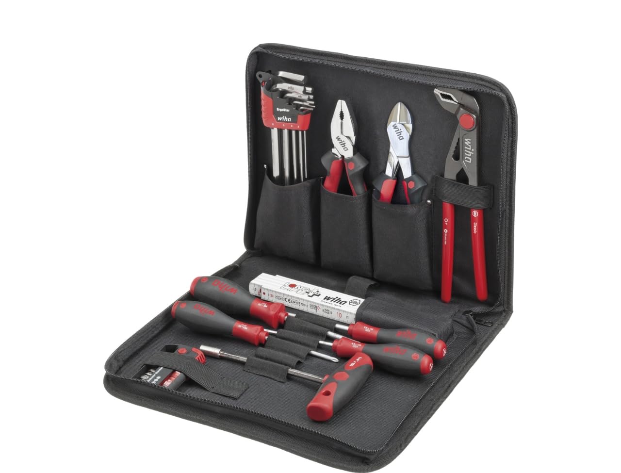 Wiha 9300-026 Tool Set Mechanic, Red/Black