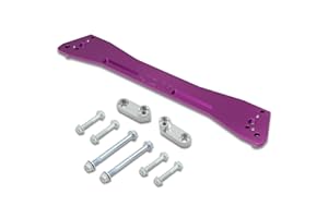 AJP Distributors JDM Rear Lower Aluminum Subframe Brace Tie Bar Support Suspension Chassis Arm Purple Compatible/Replacement For Integra Civic Del Sol DC EG 92 93 94 95 96 97 98 99 00 01