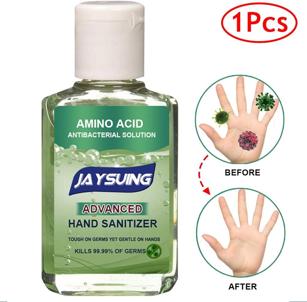 Dafuz Advanced Antibacterial Hand Sanitizer with Aloe for Home, Health and Safety Amino Acid Antibacterial Sterilization Solution Travel Size for the Office/Kitchen/School/Gyms