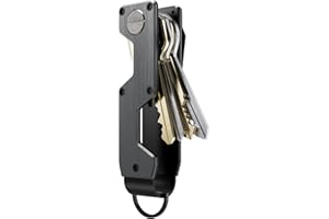 MINBERAND Key Organizer Compact Key Holder Metal Key Chain Minimalist key case key holder for keychain Secures 1-5 Keys