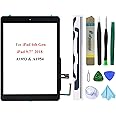Dedia Black Touch Screen Replacement Digitizer Glass Assembly for iPad 6 6th Generation 2018 9.7inch (A1893 A1954) with Home Button(No Support Touch ID)+Pre-Installed Adhesive +Professional Tool Kit