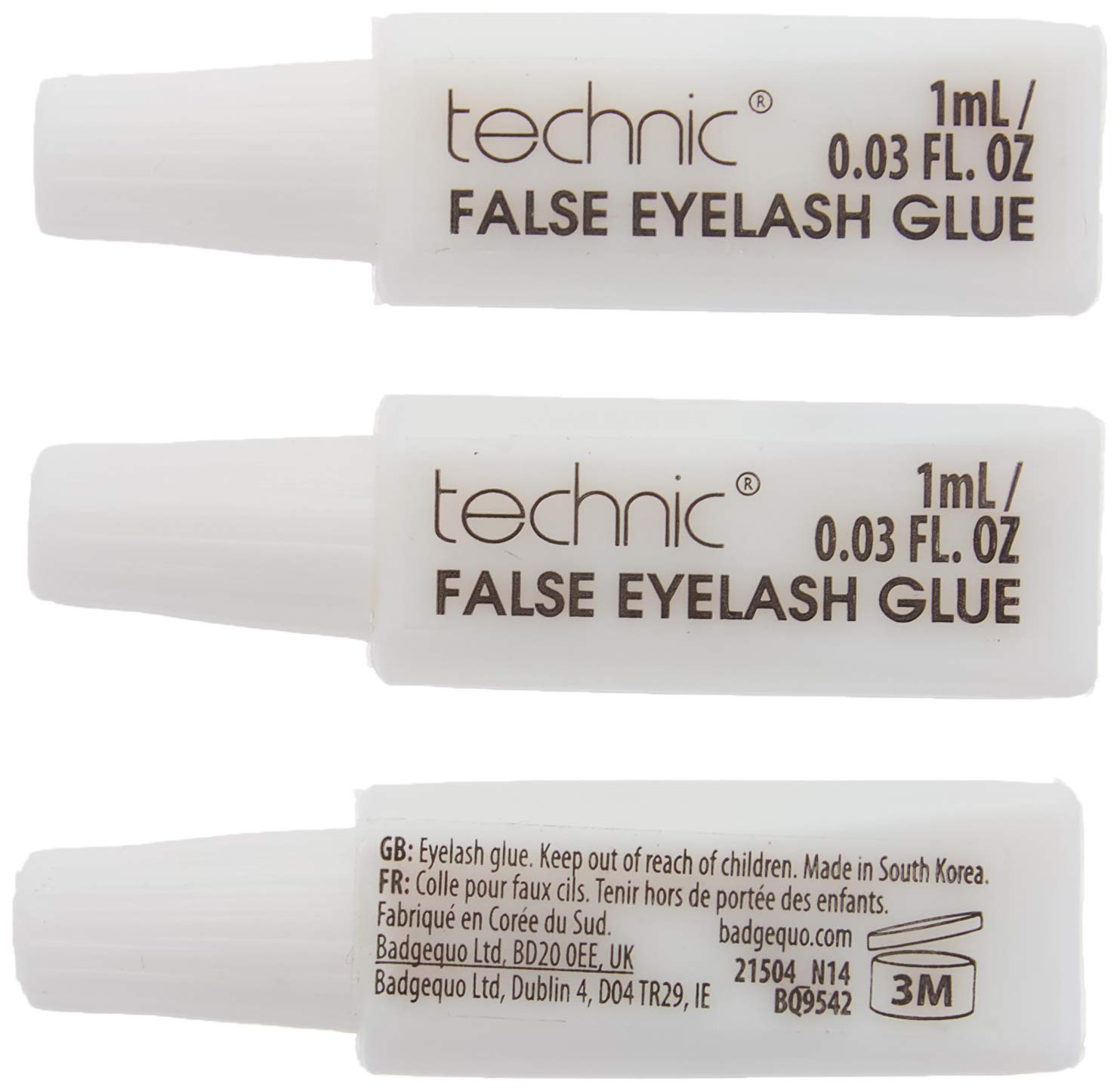 Technic Eyelash Glue 1ml Pack of 3