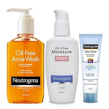 Neutrogena Acne Prone Skin Care Kit (Combo Of 3)