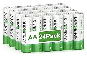 DURNERGY AA Batteries 24 Pack, 10-Year Shelf Life, Double AA Batteries 2800mAh for Clock, Piles AA, LR6 Alkaline