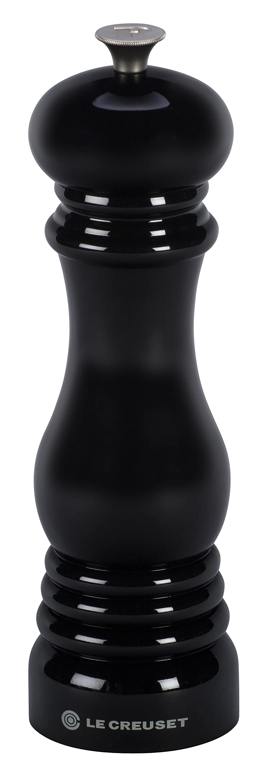 Le Creuset Classic Adjustable Pepper Mill Grinder, Chip-Resistant ABS Plastic, Anti-Corrosion, 40g, 21 cm, Black Onyx, 96001900140000 โ image 1