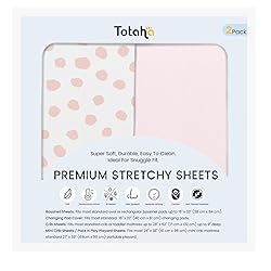 TotAha Premium Stretchy Crib Sheets