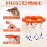 Vicloon Bath Basketball Hoop for Baby with 5 Inflatable Balls & Pump view 5