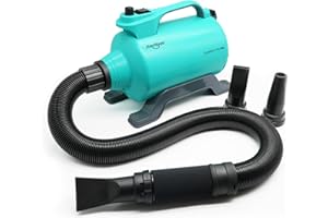 SHERNBAO High Velocity Professional Dog Pet Grooming Hair Drying Force Dryer Blower 5.0HP (Super Cyclone) SHD-2600P (Green)