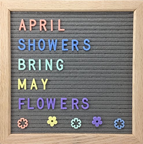 Pastel Coral Pink Color Plastic Letter Set for Felt Letter Board. 3/4" Letters, 222 Characters, Fun Symbols and Emojiâ€™s (Coral Pink ONLY + Bag)