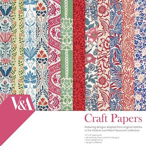 Victoria & Albert Royal British Craft Collection - FSC 6x6 48 Sheet Paper Pack