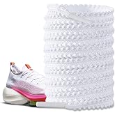 UamGlsob Running Shoe Laces for AlphaFly 3, Vaporfly 3 Sneakers | 6mm Sawtooth Athletic Shoelaces, Serrated Track Shoe Strings Replacement for Road Racing Trainers Sneakers