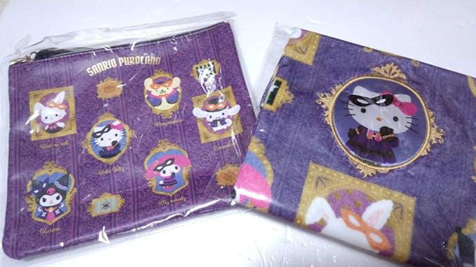 Amazon サンリオキャラクター サンリオピューロランド限定 ハロウィングッズ ポーチ ハンドタオル シナモン ウィッシュミーメル クロミ おもちゃ ホビー