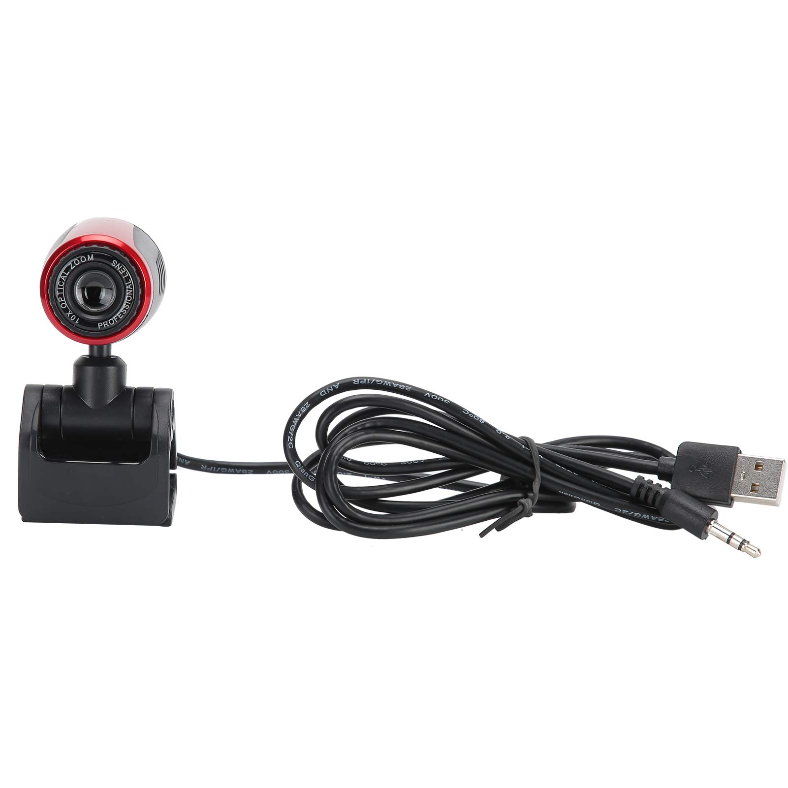 ciciglow USB2.0 Computer Camera, HD Webcam Microphone Laptop USB PC Webcam Flexible Rotating Web Camera for Calling, Conferencing
