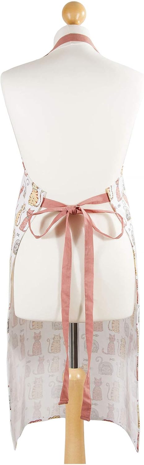SPOTTED DOG GIFT COMPANY Cat Apron for Women Kitchen Cooking Apron with Pocket, 100% Cotton Adjustable - Image 4