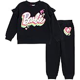Barbie Drop Shoulder Sweatshirt and Jogger Pants Outfit Set