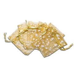 100-Pack 2x2.5 Sheer Organza Drawstring Gift Bags