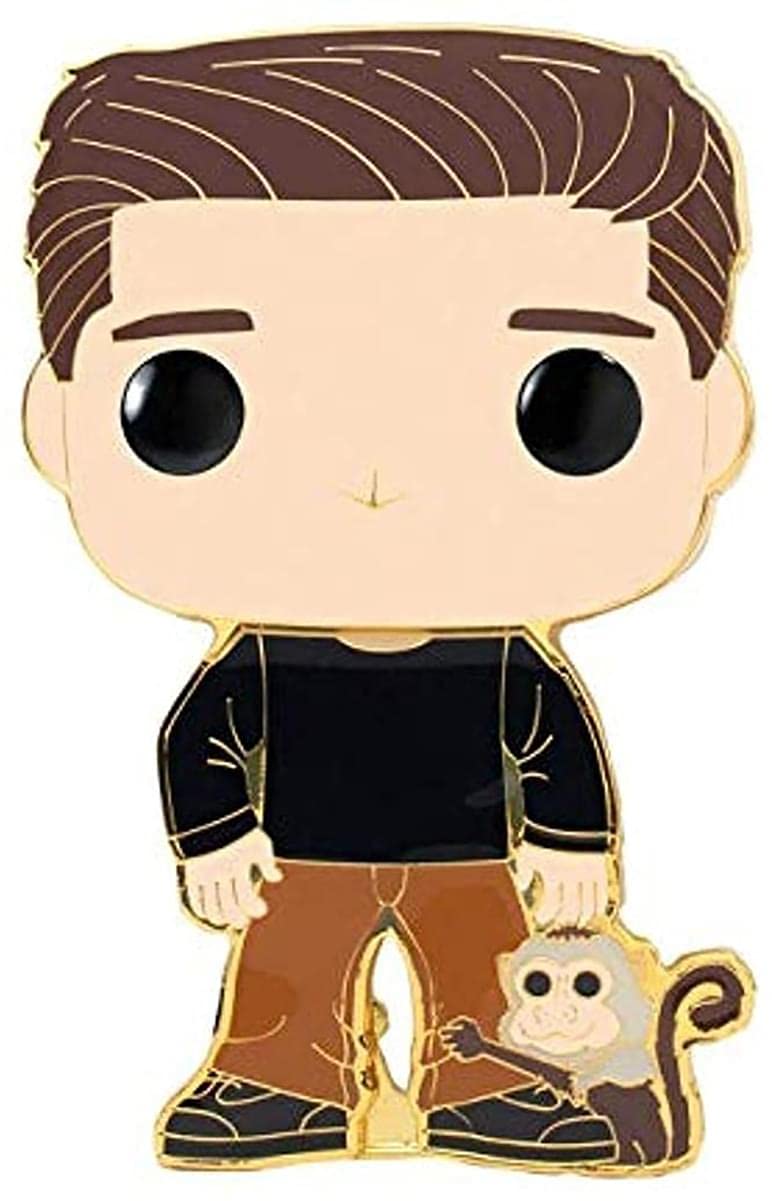Loungefly Funko POP! Enamel Pins: Friends - Ross Geller With Monkey - Cute Collectable Novelty Brooch - for Backpacks & Bags - Gift Idea - Official Merchandise - TV Fans