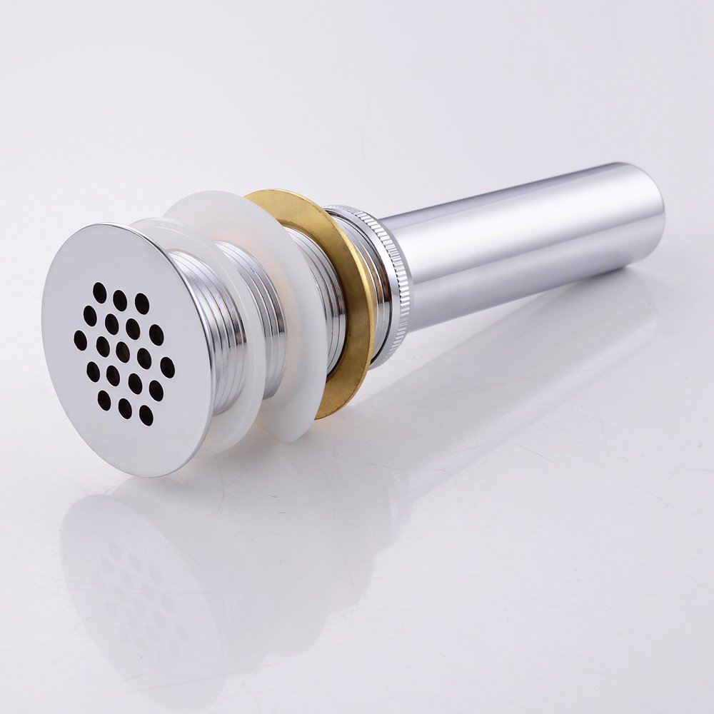 KES Commercial Perforated Grid Strainer Drain Brass Stopper with Tail