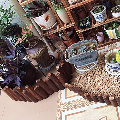 Pillows-RJF Gartenzaun, Dekorativ Pflanze Beeteinfassung Hölzernes Gartenabgrenzung Abnehmbar Holzzaun für Weiden Balkon… – Bild 6