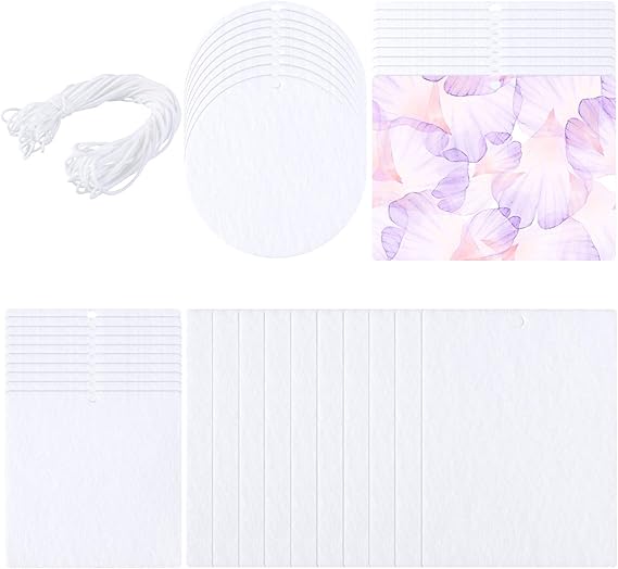 Download Amazon.com: 50 Pieces Air Freshener Sheets Sublimation Air Freshener DIY Air Freshener Scented ...