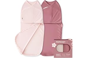 Momcozy Baby Swaddle, Quiet Fastener Swaddle Suitable for Infant 0-3 Months, New-Parent-Friendly Sleep Sack, Reduce Startle R
