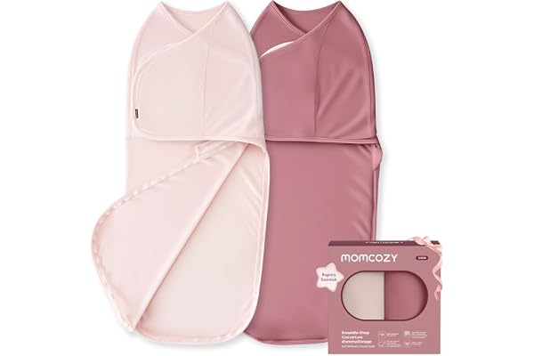 Momcozy Baby Swaddles 0-3 Months, Quiet Fastener & Soft Design for Newborns | New-Parent-Friendly Sleep Sack, Reduce Startle