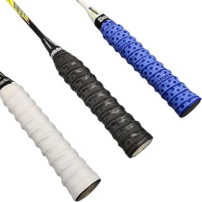 Senston Racket Grip 3 Pack Overgrips PU EVA Durable 110cm 25mm 0.6mm