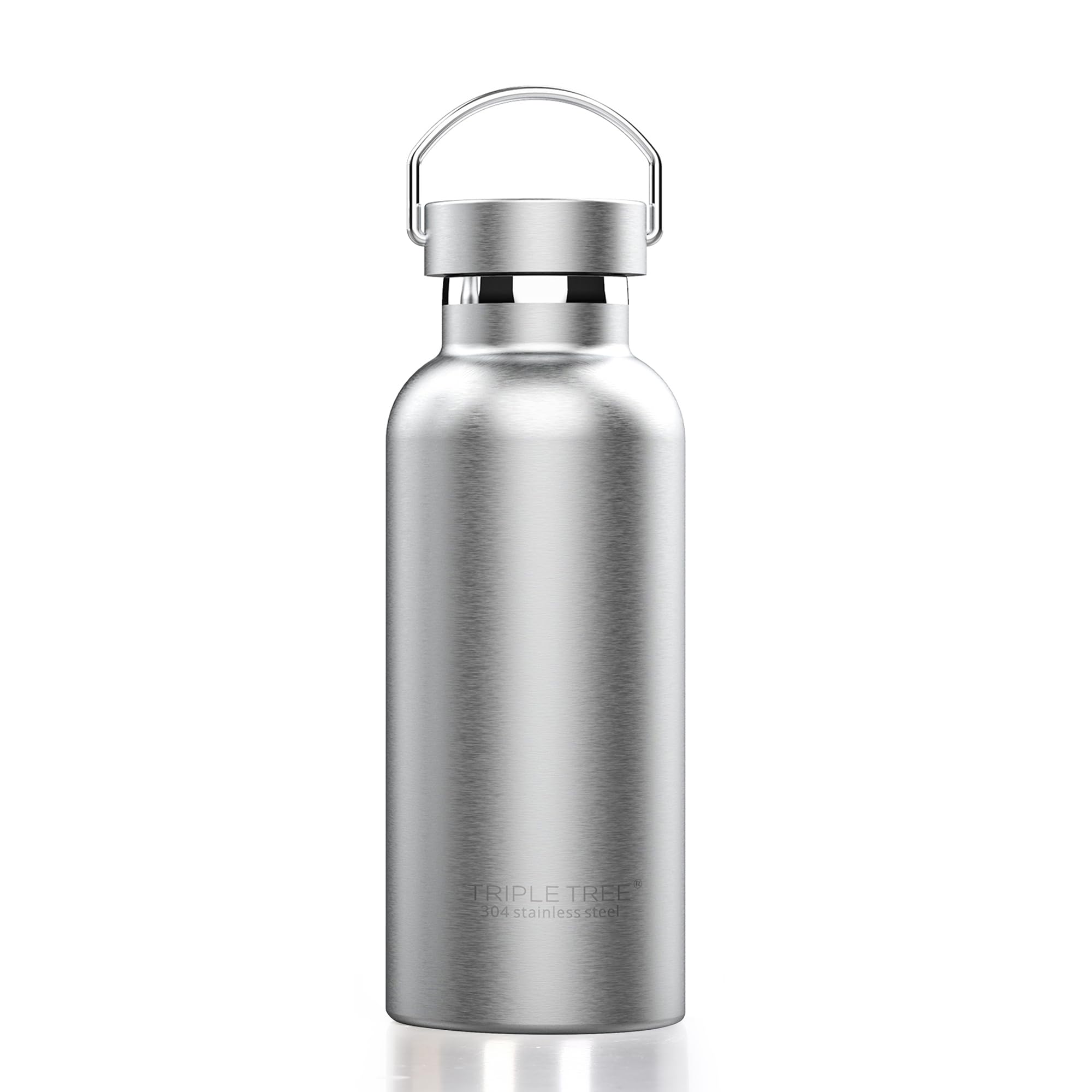 Triple Tree 17OZ Vacuum Insulated Stainless Steel Water Bottle, Double Wall Wide Mouth Lids Keeps beverage Hot or Cold Sweat Proof