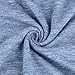 GONKOMA Women Summer Solid Color Short Sleeve T-shirt Fashion Casual Blouse Top (S, Blue)